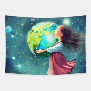 save the earth Tapestry