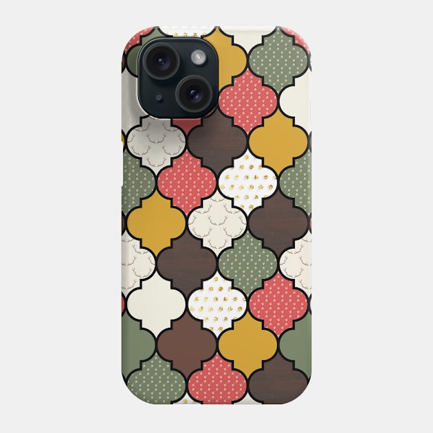 Holiday Christmas Moroccan trellis Phone Case by PLLDesigns