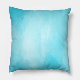 Blue Watercolor Design Pillow