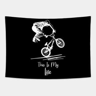 This Is My Life For Bicyclist Tapestry