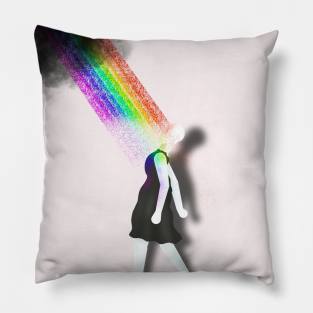 Colors from darkness Pillow