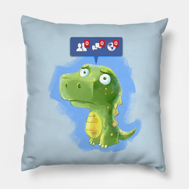 Extinct Friends Pillow by AlbertoArni