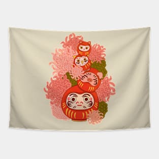 Chrysanthemum Daruma Tapestry