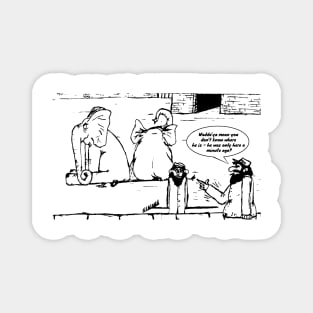 Zoo Humour - Cartoon 0011 - transparent Magnet