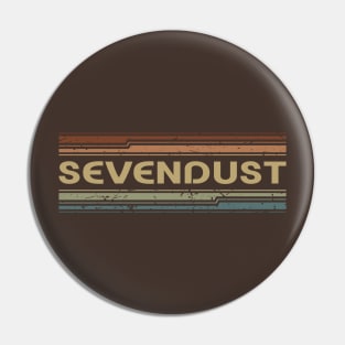 Sevendust Retro Lines Pin