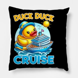 Duck Cruise Funny Family Cruising gift for boys girls kids Pillow