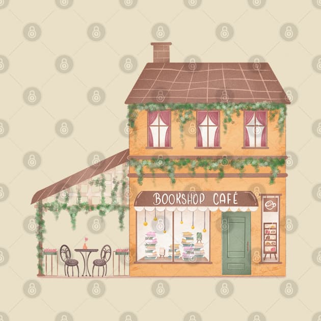 BOOKSHOP CAFÉ by Catarinabookdesigns