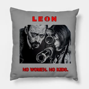 Leon Movie No Women No Kids Retro Pillow