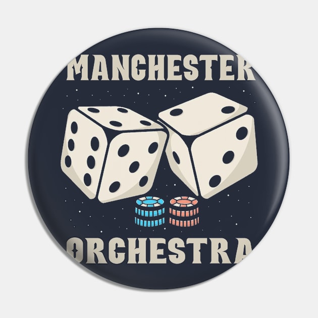 manchester orchestra Dice Pin by Hsamal Gibran