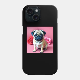 Valentine Pug Phone Case