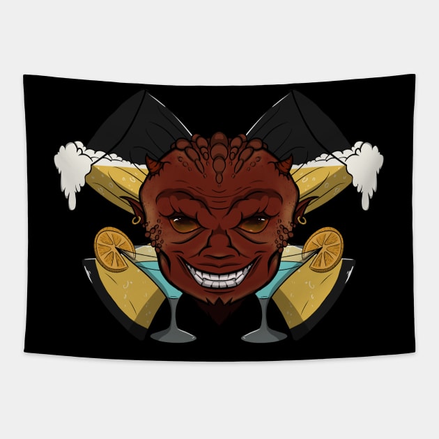 Devil's Bartender (no caption) Tapestry by RampArt