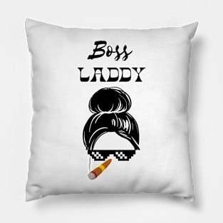 Boss laddy printed -thug life Pillow