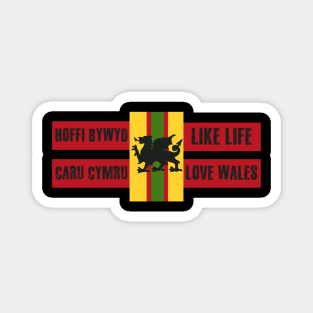 Like Life, Love Wales Magnet