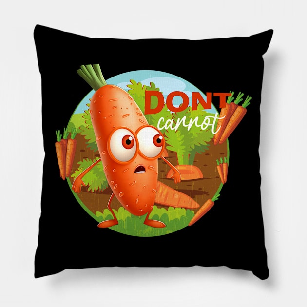 I Don't Carrot All Pillow by ArtRoute02