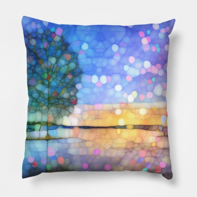 winter tree Pillow by redwitchart