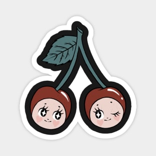 Cherry twin babies Magnet