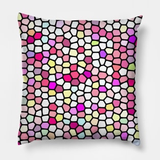 Painted Glass of Pink Diamond Arrows Pillow