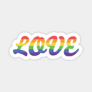 LOVE Gay LGTBQ Pride Shirt Magnet