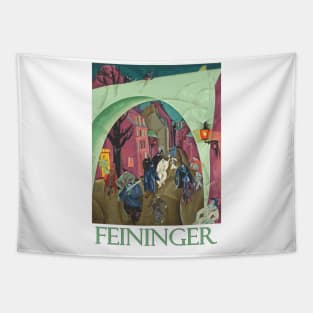 The Green Bridge II (1916) by Lyonel Feininger Tapestry