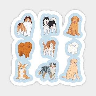 dogs pack Magnet