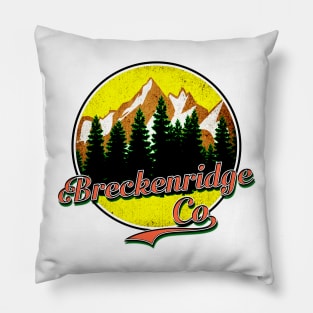 Breckenridge Colorado Mountains Skiing Biking Climbing Pillow