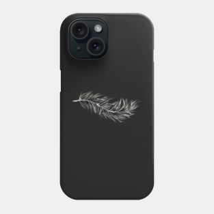 Light Plume Black and White Phone Case