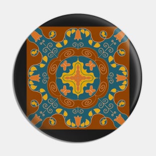 Floral mandala Pin