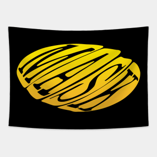 Mask Yellow Tapestry