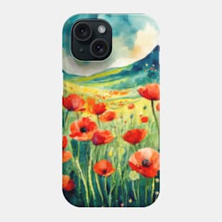 Field of Poppies Phone Case