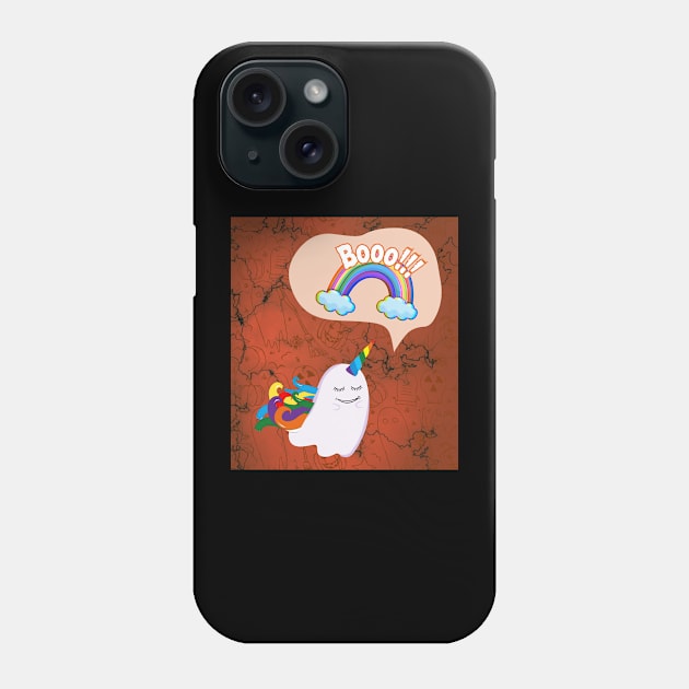 Unicorn Halloween Phone Case by Studio468