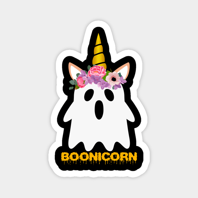 Funny I'm A Boonicorn Ghost Unicorn Halloween Magnet by foxmqpo