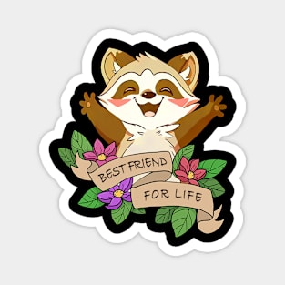 Beyond Cute Raccoon Print Shirt Magnet