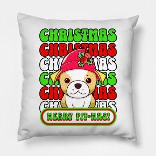 Merry Pit-mas 3 Pillow