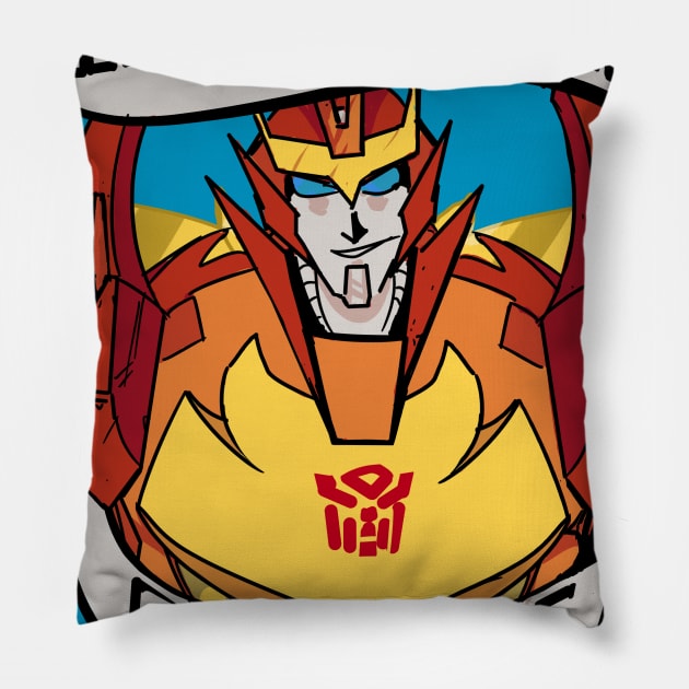 rodimus Pillow by inkpocket