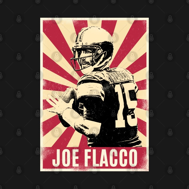 Retro Vintage Joe Flacco 80s by Play And Create