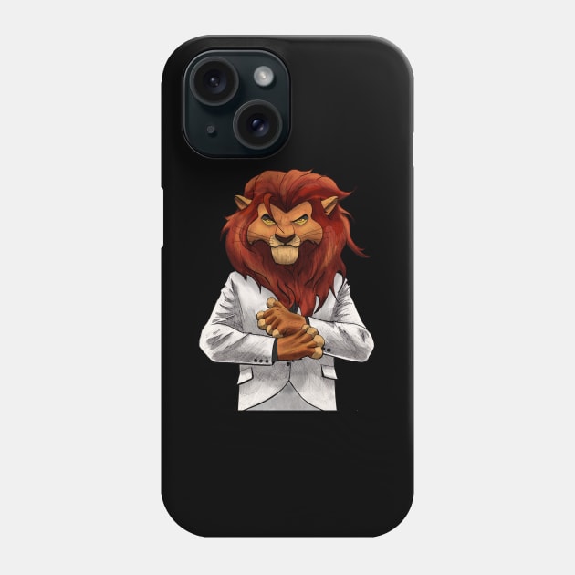 LION KING PIN Phone Case by CG Fan Art