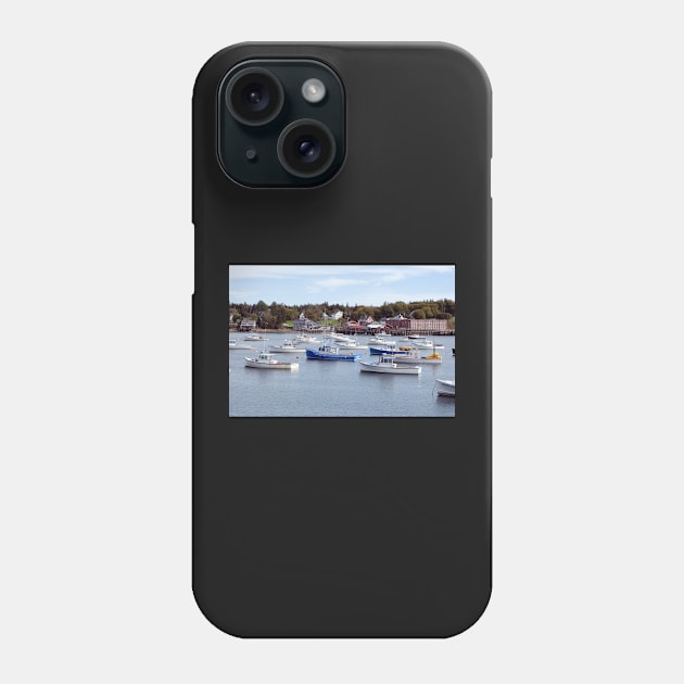 The Lobster fleet at Bass Harbor, Maine USA Phone Case by wolftinz