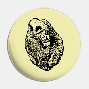 Gorilla portrait 3 Pin