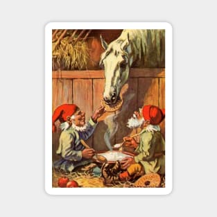 “Dinner in the Stables” by Jenny Nystrom Magnet