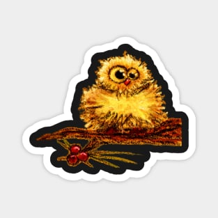 Owl on a Branch Magnet