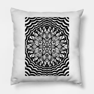 Mandala Web Pillow