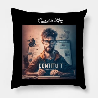 Content is King Pillow