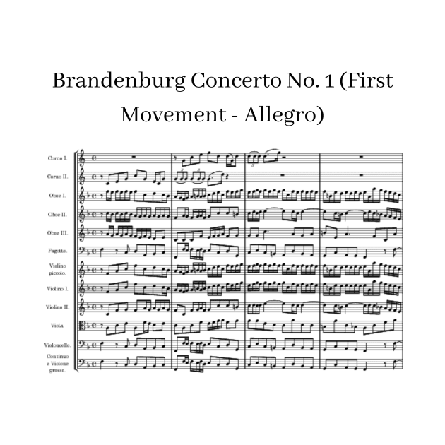 Brandenburg Concerto No.1 First Movement.by J.S.Bach. by Rosettemusicandguitar