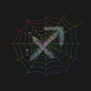 Rainbow Spiderweb Sagittarius T-Shirt