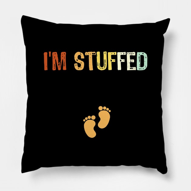 Funny Thanksgiving pregnancy Gift Pillow by Teesamd