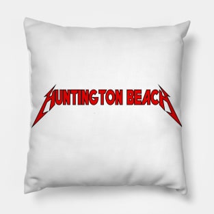 Huntington Beach - Typography Art Pillow
