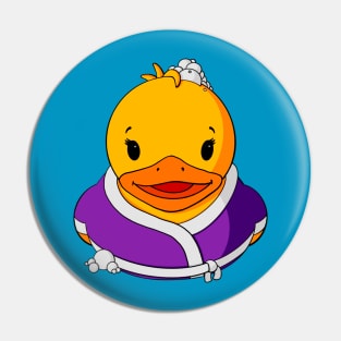 Spa Day Rubber Duck Pin