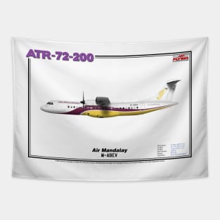 Avions de Transport Régional 72-200 - Air Mandalay (Art Print) Tapestry