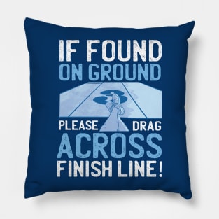 Never Give Up: Hilarious Motivation for Athletes and More! Pillow