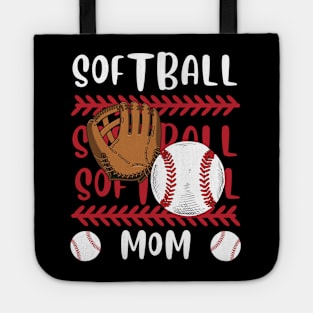 My Favorite Softball Player Calls Me Mom Gift for Softball Mother mommy mama Tote